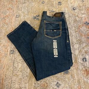 New Ariat M4 Relaxed Boot Cut Men's Work Blue Jeans 38x34 NWT Denim